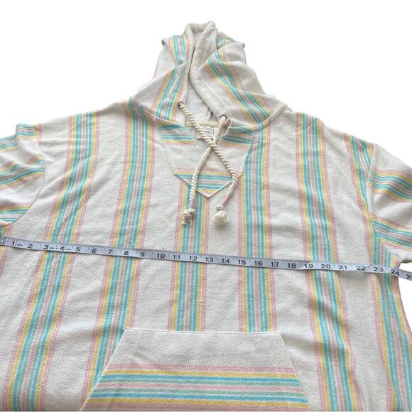 Bloom + Pop Striped Bohemian Hoodie Women Size XL - Picture 12 of 12